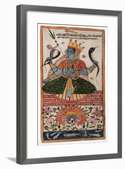 The Goddess Kalika-null-Framed Art Print