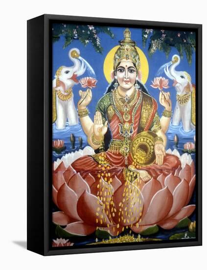 The Goddess Lakshmi-null-Framed Premier Image Canvas