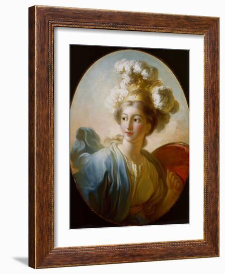 The Goddess Minerva, C.1772 (Oil on Canvas)-Jean-Honore Fragonard-Framed Giclee Print