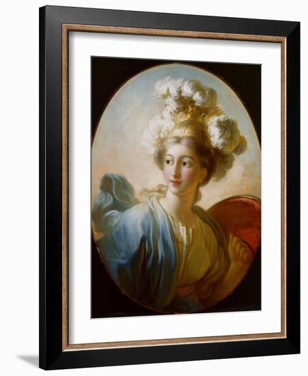 The Goddess Minerva, C.1772 (Oil on Canvas)-Jean-Honore Fragonard-Framed Giclee Print