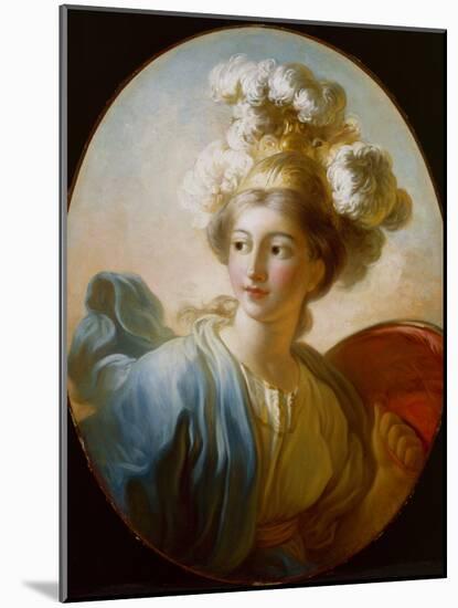 The Goddess Minerva, C.1772 (Oil on Canvas)-Jean-Honore Fragonard-Mounted Giclee Print