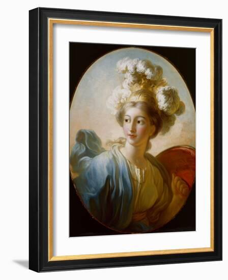 The Goddess Minerva, C.1772 (Oil on Canvas)-Jean-Honore Fragonard-Framed Giclee Print