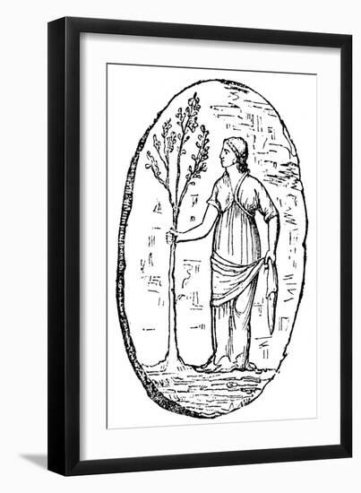 The Goddess Minerva Holding a Young Olive Tree-null-Framed Giclee Print