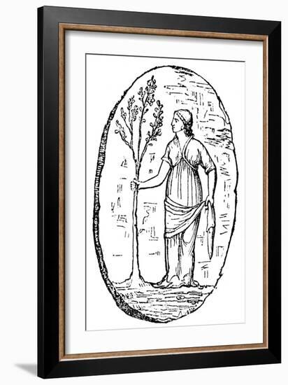 The Goddess Minerva Holding a Young Olive Tree-null-Framed Giclee Print