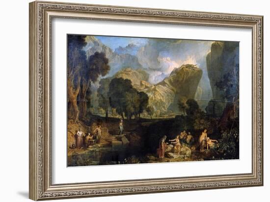 The Goddess of Discord Choosing the Apple of Contention in the Garden of the Hesperides, 1806-J. M. W. Turner-Framed Giclee Print