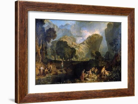 The Goddess of Discord Choosing the Apple of Contention in the Garden of the Hesperides, 1806-J. M. W. Turner-Framed Giclee Print