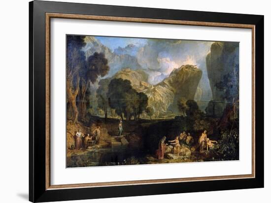 The Goddess of Discord Choosing the Apple of Contention in the Garden of the Hesperides, 1806-J. M. W. Turner-Framed Giclee Print