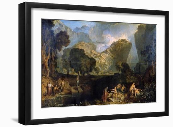 The Goddess of Discord Choosing the Apple of Contention in the Garden of the Hesperides, 1806-J. M. W. Turner-Framed Giclee Print