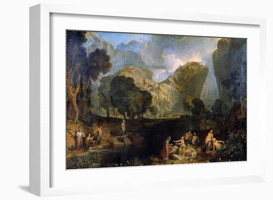 The Goddess of Discord Choosing the Apple of Contention in the Garden of the Hesperides, 1806-J. M. W. Turner-Framed Giclee Print