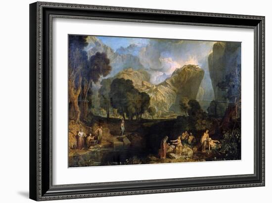 The Goddess of Discord Choosing the Apple of Contention in the Garden of the Hesperides, 1806-J. M. W. Turner-Framed Giclee Print