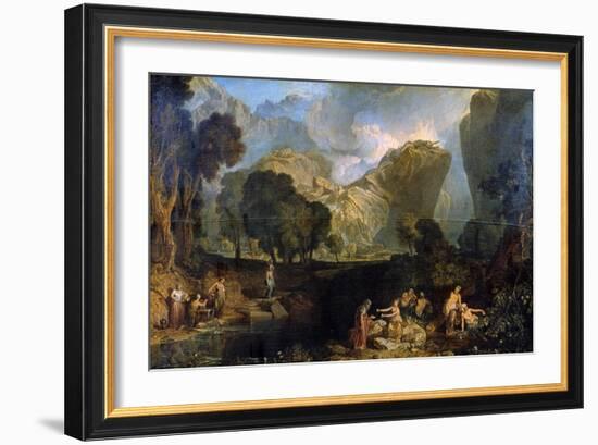 The Goddess of Discord Choosing the Apple of Contention in the Garden of the Hesperides, 1806-J. M. W. Turner-Framed Giclee Print