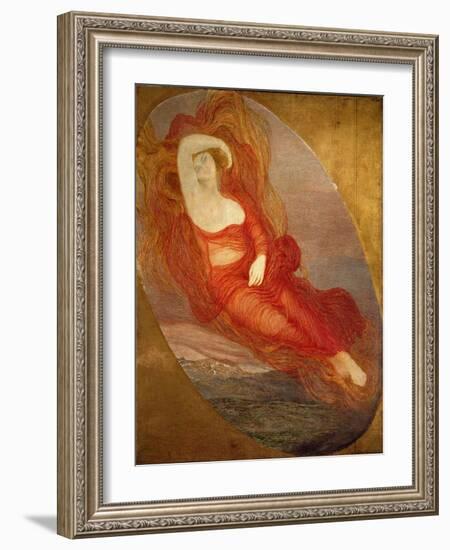 The Goddess of Love Painting by Giovanni Segantini (1858-1899) 1894-1897 Sun. 210X133 Cm Milan, Gal-Giovanni Segantini-Framed Giclee Print