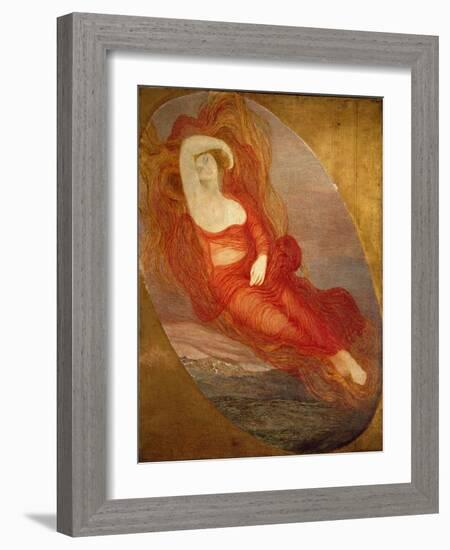 The Goddess of Love Painting by Giovanni Segantini (1858-1899) 1894-1897 Sun. 210X133 Cm Milan, Gal-Giovanni Segantini-Framed Giclee Print