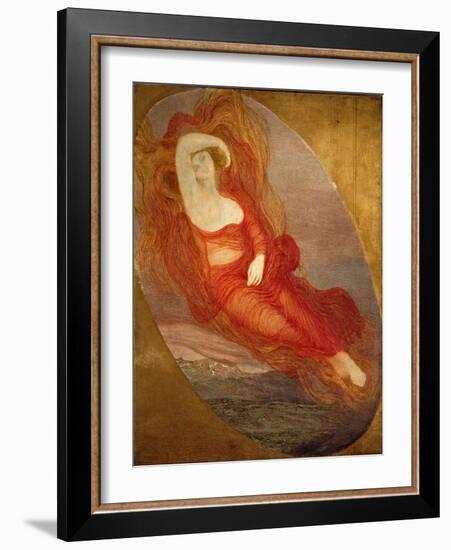 The Goddess of Love Painting by Giovanni Segantini (1858-1899) 1894-1897 Sun. 210X133 Cm Milan, Gal-Giovanni Segantini-Framed Giclee Print