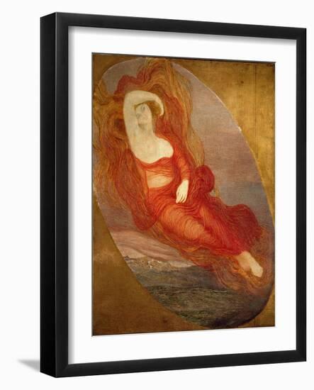 The Goddess of Love Painting by Giovanni Segantini (1858-1899) 1894-1897 Sun. 210X133 Cm Milan, Gal-Giovanni Segantini-Framed Giclee Print