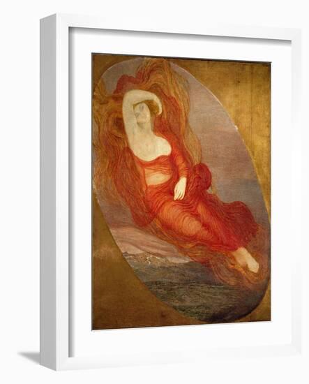 The Goddess of Love Painting by Giovanni Segantini (1858-1899) 1894-1897 Sun. 210X133 Cm Milan, Gal-Giovanni Segantini-Framed Giclee Print