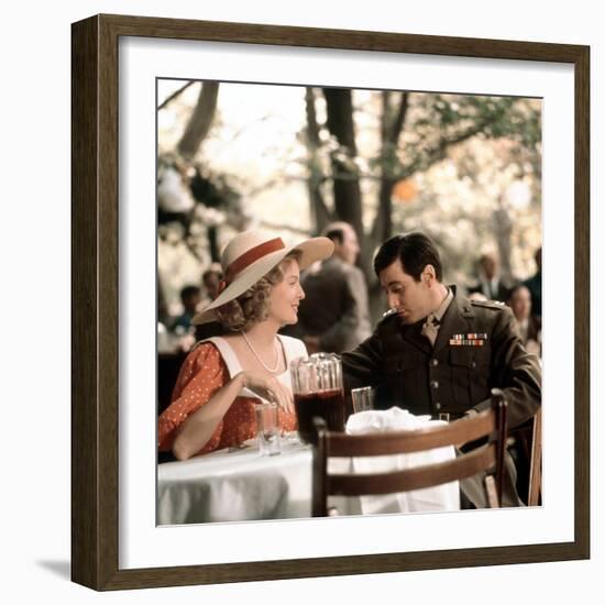 The Godfather, Diane Keaton, Al Pacino, 1972-null-Framed Photo