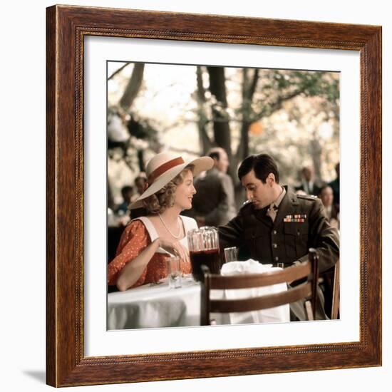 The Godfather, Diane Keaton, Al Pacino, 1972-null-Framed Photo