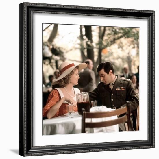 The Godfather, Diane Keaton, Al Pacino, 1972-null-Framed Photo