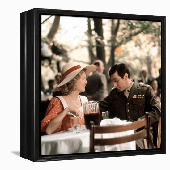 The Godfather, Diane Keaton, Al Pacino, 1972-null-Framed Stretched Canvas