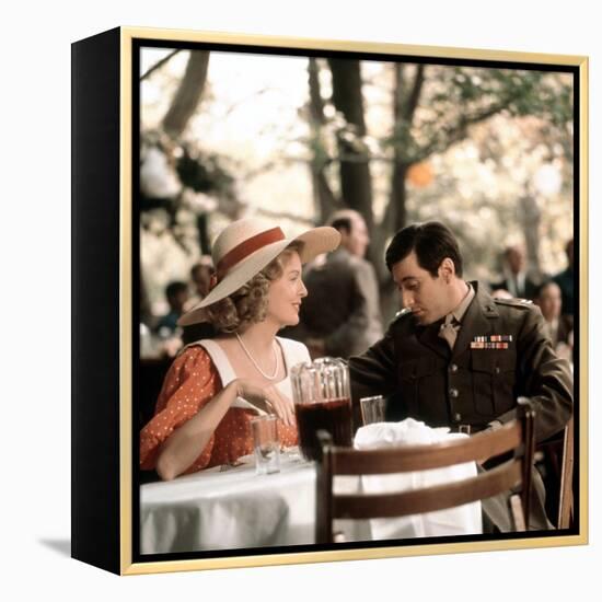 The Godfather, Diane Keaton, Al Pacino, 1972-null-Framed Stretched Canvas