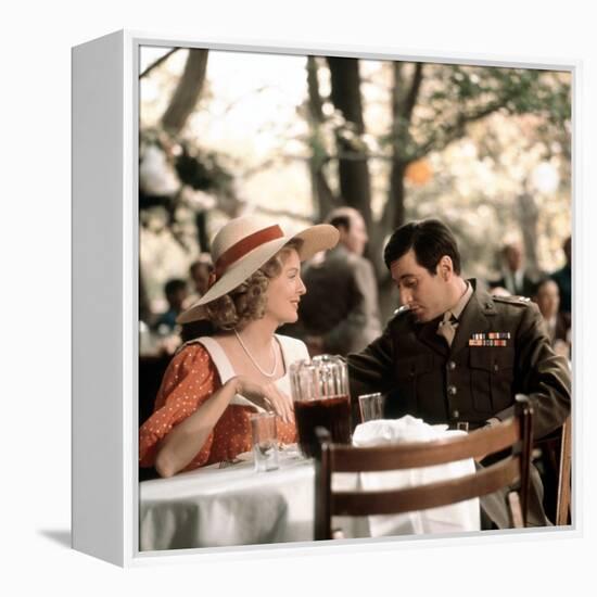 The Godfather, Diane Keaton, Al Pacino, 1972-null-Framed Stretched Canvas