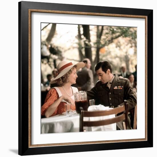 The Godfather, Diane Keaton, Al Pacino, 1972-null-Framed Premium Photographic Print