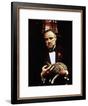 The Godfather, Marlon Brando, 1972-null-Framed Photo