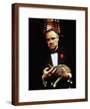 The Godfather, Marlon Brando, 1972-null-Framed Photo