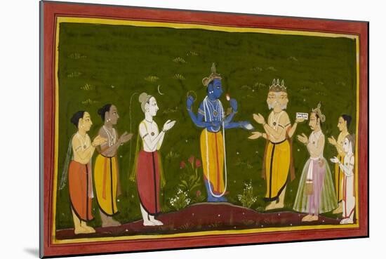 The Gods Approach Vishnu-null-Mounted Giclee Print