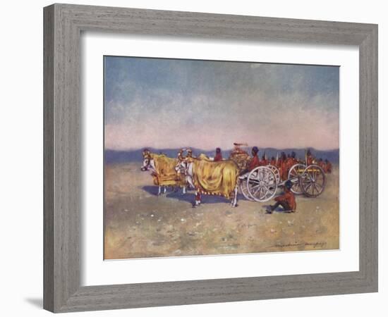 'The Gold and Silver Cannons of Baroda, 1903-Mortimer L Menpes-Framed Giclee Print