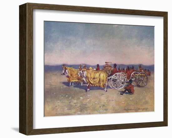 'The Gold and Silver Cannons of Baroda, 1903-Mortimer L Menpes-Framed Giclee Print