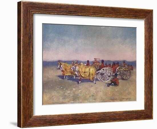 'The Gold and Silver Cannons of Baroda, 1903-Mortimer L Menpes-Framed Giclee Print