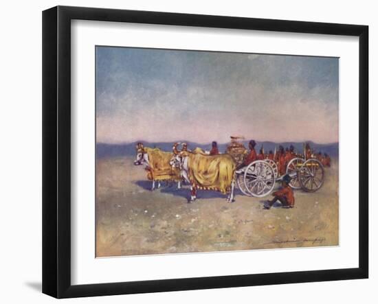 'The Gold and Silver Cannons of Baroda, 1903-Mortimer L Menpes-Framed Giclee Print