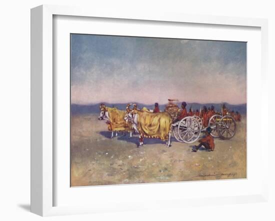 'The Gold and Silver Cannons of Baroda, 1903-Mortimer L Menpes-Framed Giclee Print