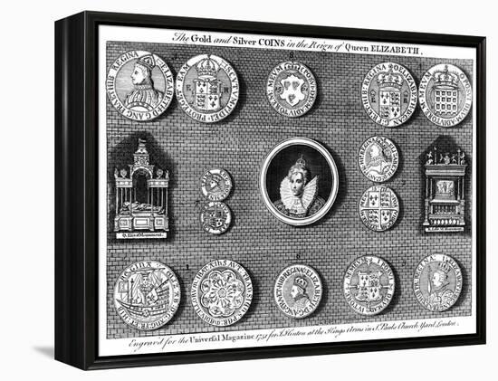 The Gold and Silver Coins in the Reign of Queen Elizabeth, 1751-Eldridge-Framed Premier Image Canvas