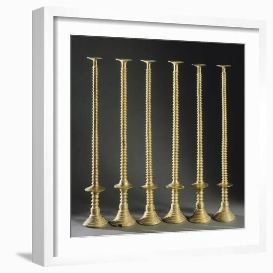 The Gold Candlesticks of Lebrija, Seville, Spain-null-Framed Giclee Print