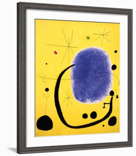 The Gold of the Azure, 1967-Joan Miro-Framed Art Print