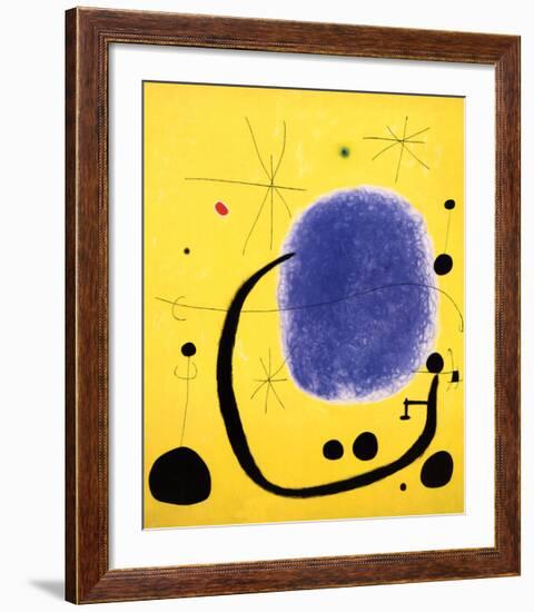 The Gold of the Azure, 1967-Joan Miro-Framed Art Print