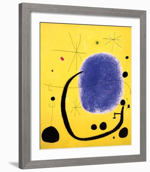 The Gold of the Azure, 1967-Joan Miro-Framed Art Print