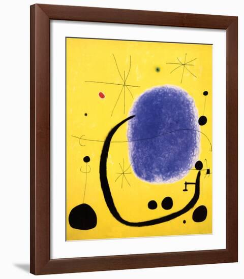 The Gold of the Azure, 1967-Joan Miro-Framed Art Print