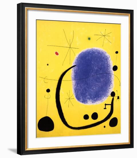 The Gold of the Azure, 1967-Joan Miro-Framed Art Print