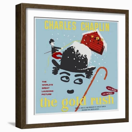 The Gold Rush, 1925, Directed by Charles Chaplin-null-Framed Giclee Print