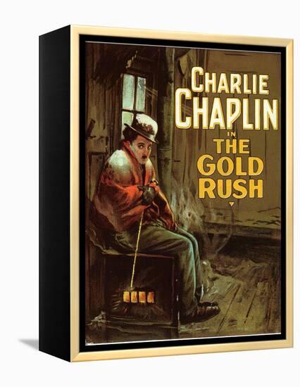 The Gold Rush, 1925-null-Framed Stretched Canvas