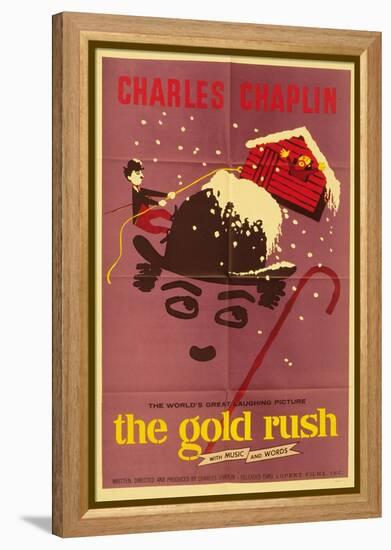 The Gold Rush, 1925-null-Framed Stretched Canvas