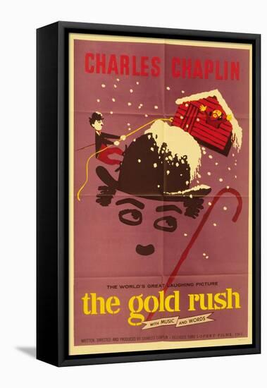 The Gold Rush, 1925-null-Framed Stretched Canvas