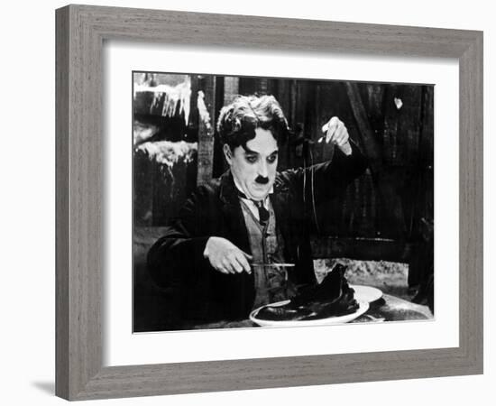 The Gold Rush, Charlie Chaplin, 1925-null-Framed Photo