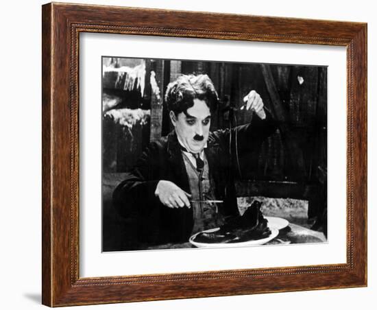 The Gold Rush, Charlie Chaplin, 1925-null-Framed Photo