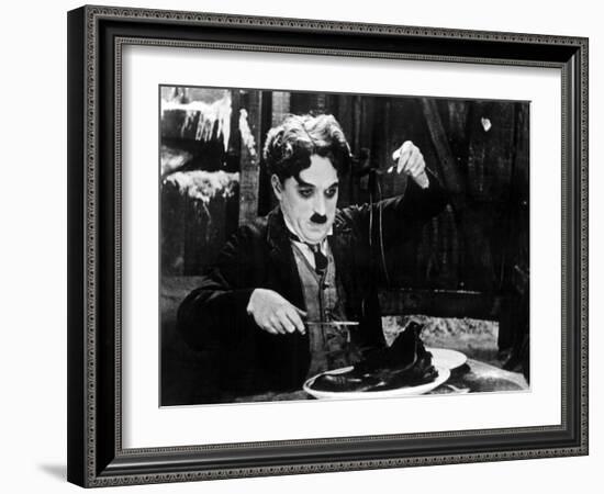 The Gold Rush, Charlie Chaplin, 1925-null-Framed Photo