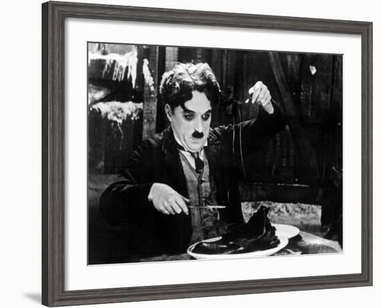 The Gold Rush, Charlie Chaplin, 1925-null-Framed Photo